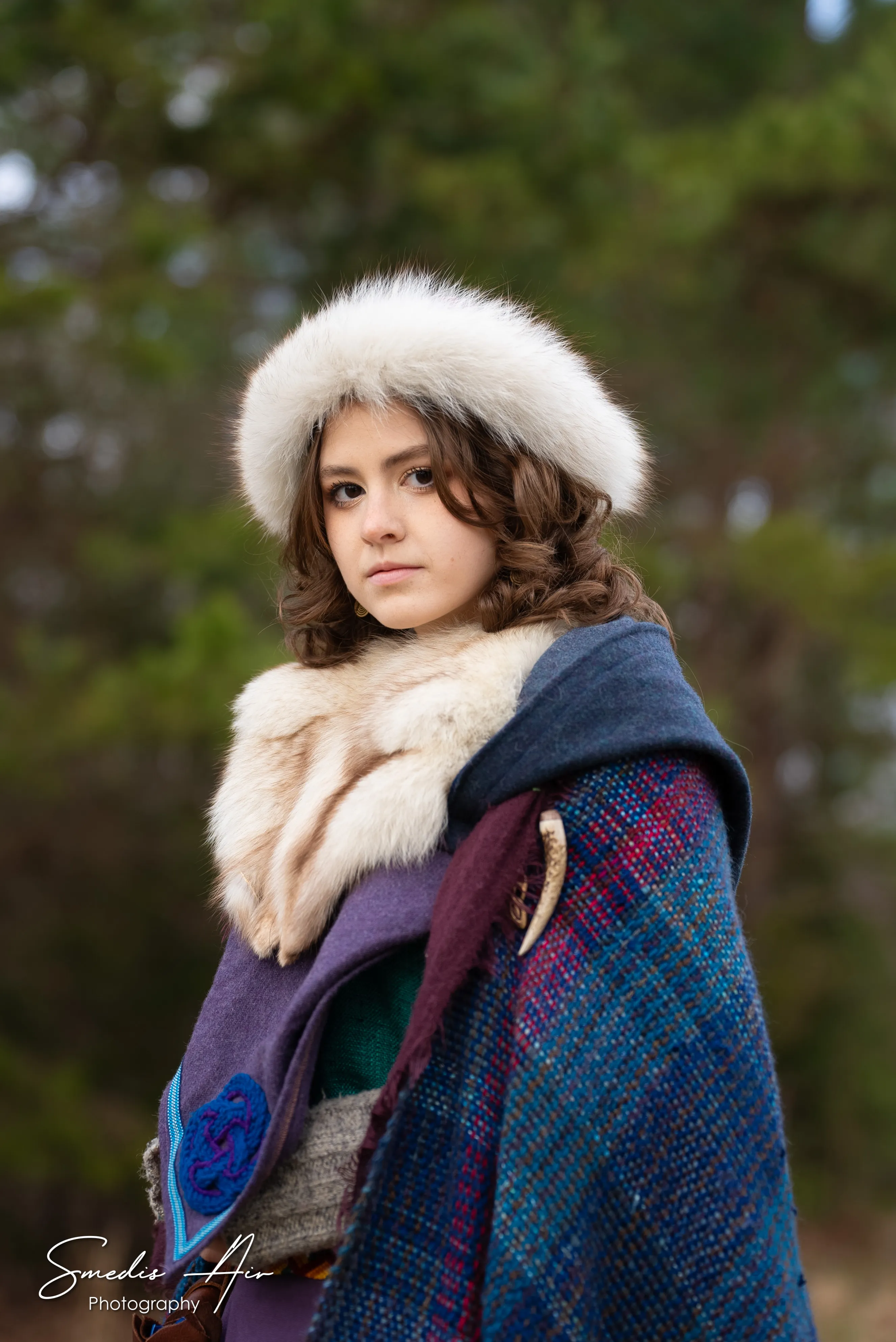 Winter cloak portrait